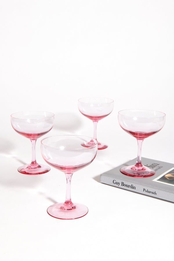 Rose Pink Cocktail Coupe
