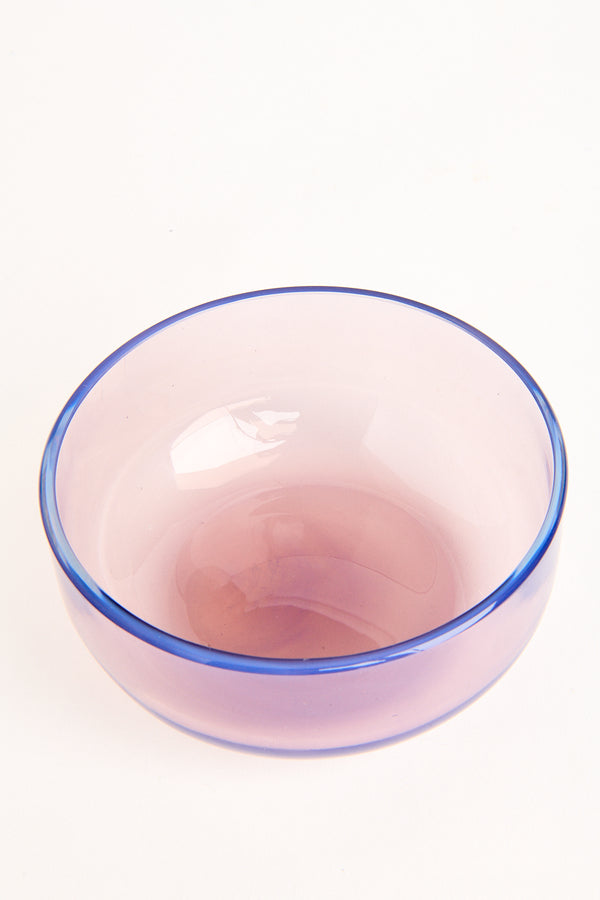 Murano Opalescent Lilac/Violet Glass Bowl
