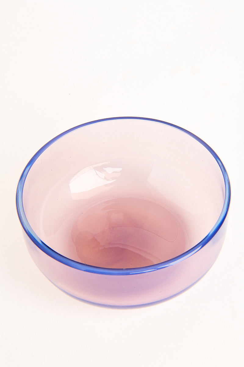 Murano Opalescent Lilac/Violet Glass Bowl