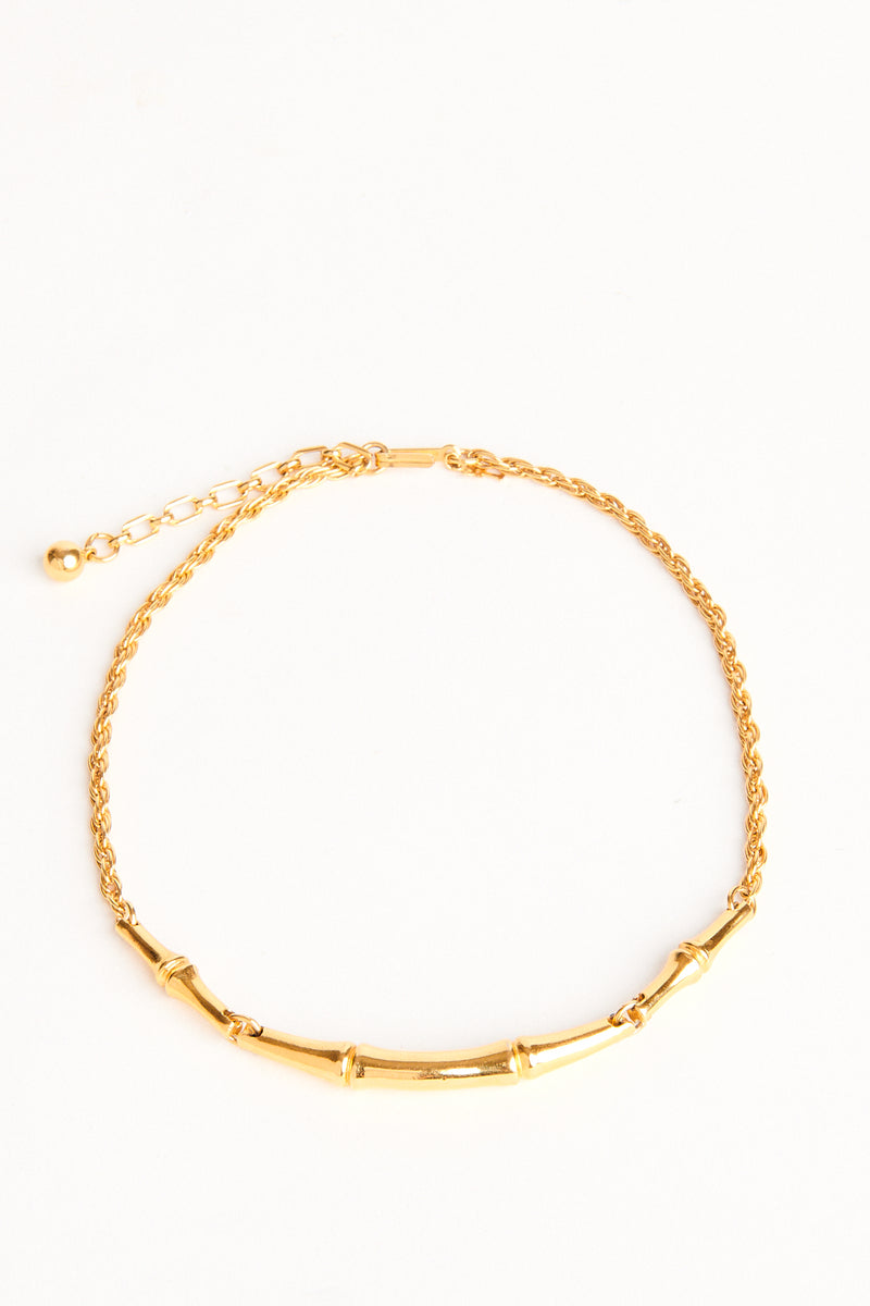 Bamboo Chain Collar Necklace