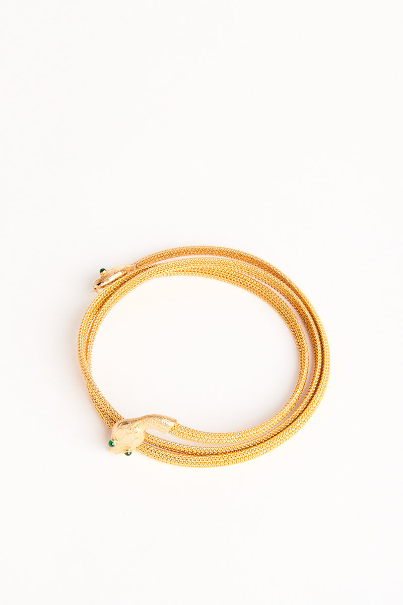 Woven Mesh Snake Choker Necklace