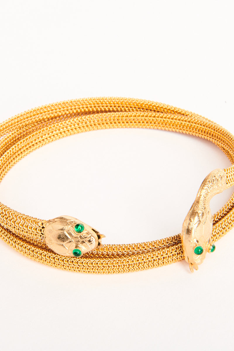 Woven Mesh Snake Choker Necklace