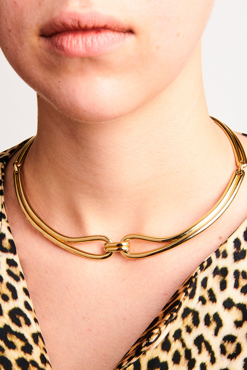 French Tubular Collar Necklace