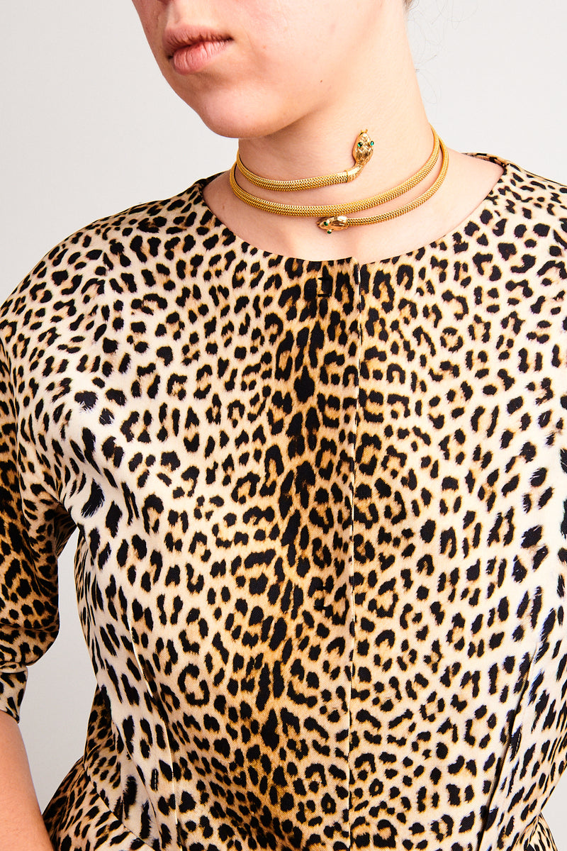 Woven Mesh Snake Choker Necklace
