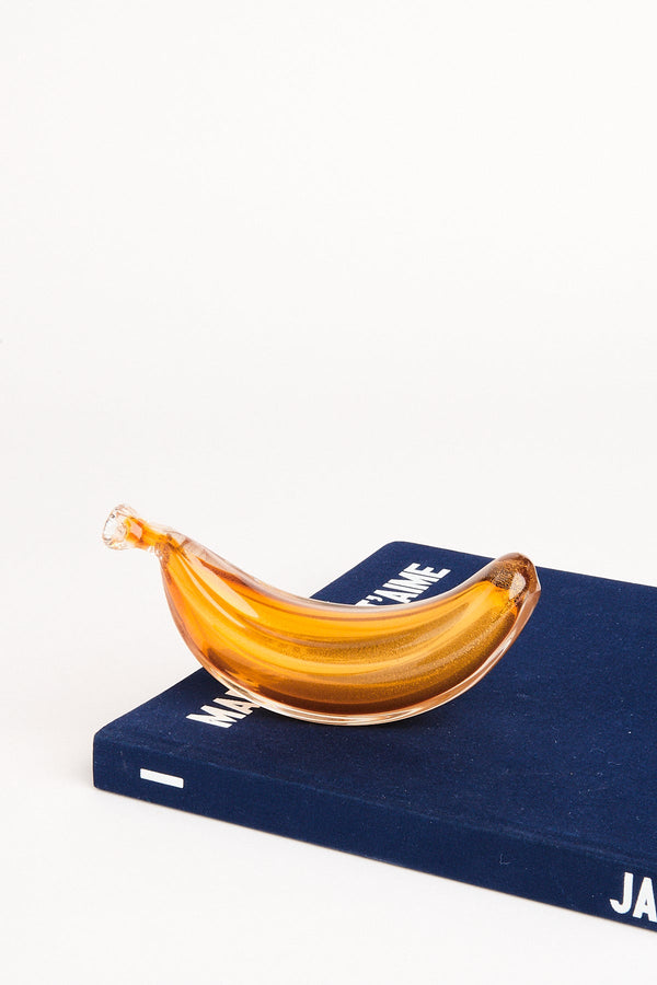 Italian Amber Yellow Layered Glass Banana