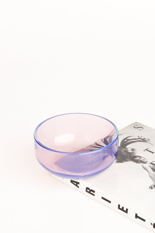 Murano Opalescent Lilac/Violet Glass Bowl