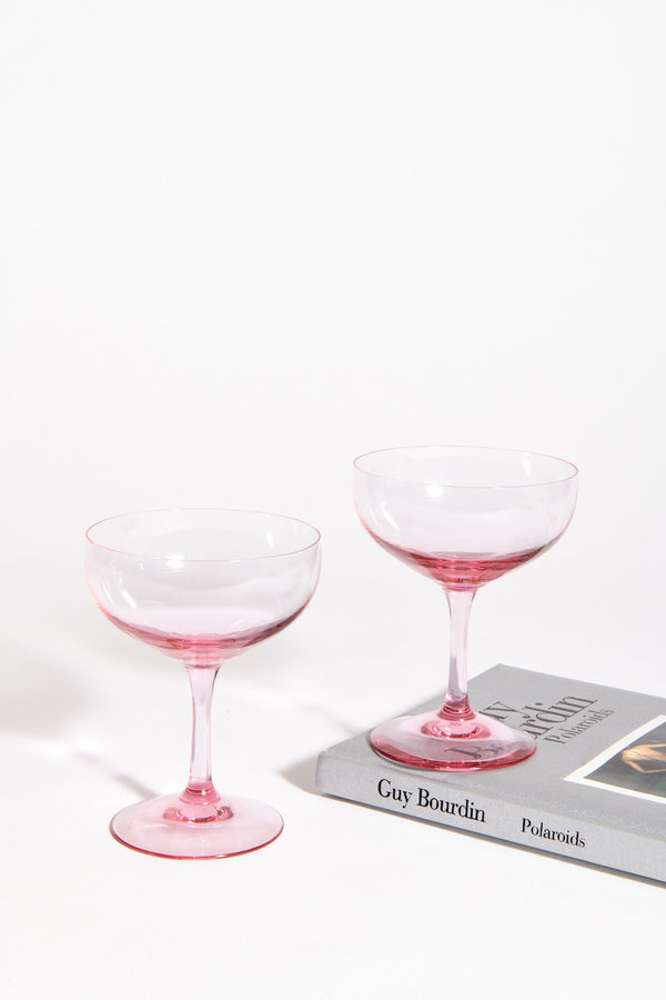 Rose Pink Cocktail Coupe
