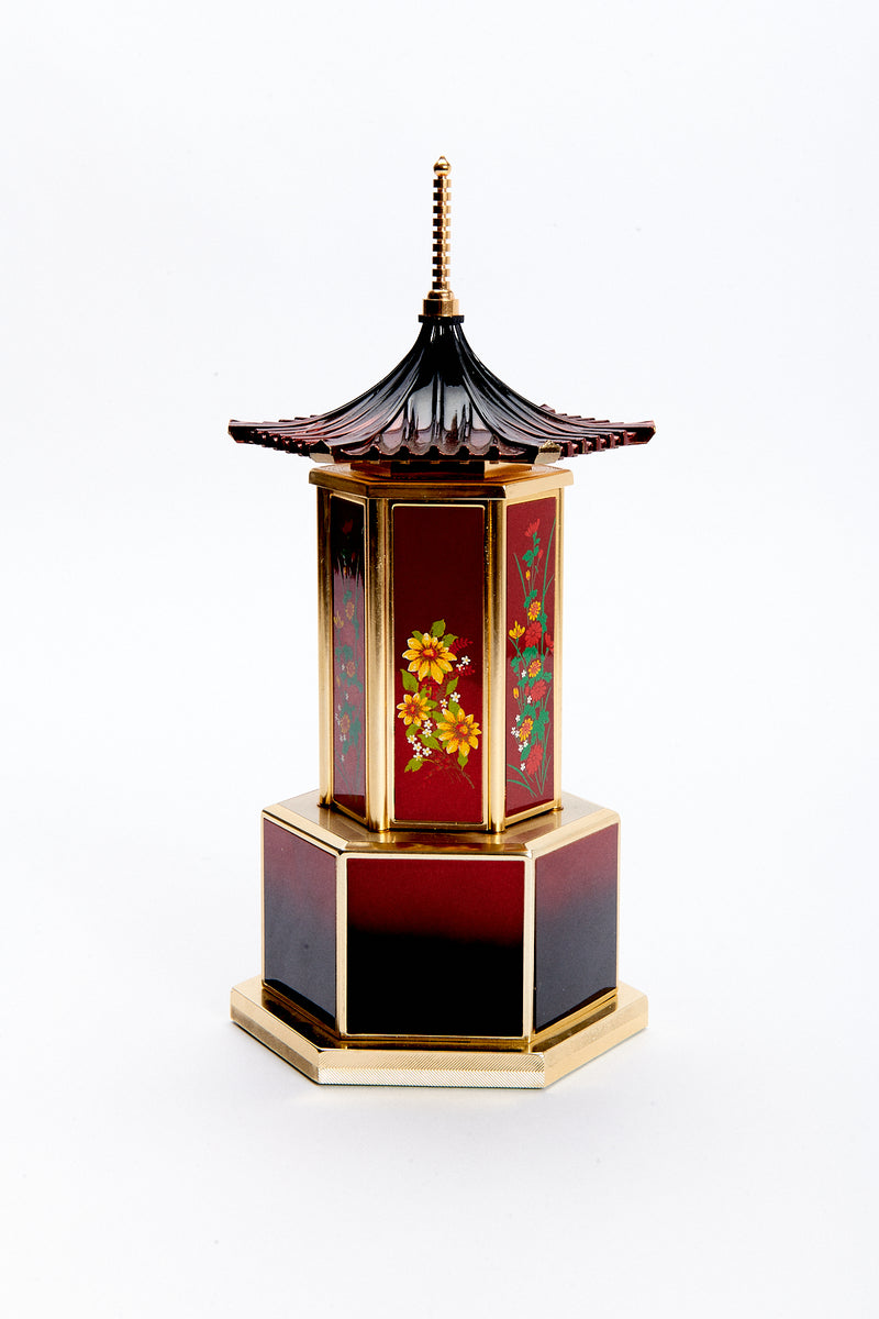 1970s Rare Pagoda Music Box/Hidden Dispenser