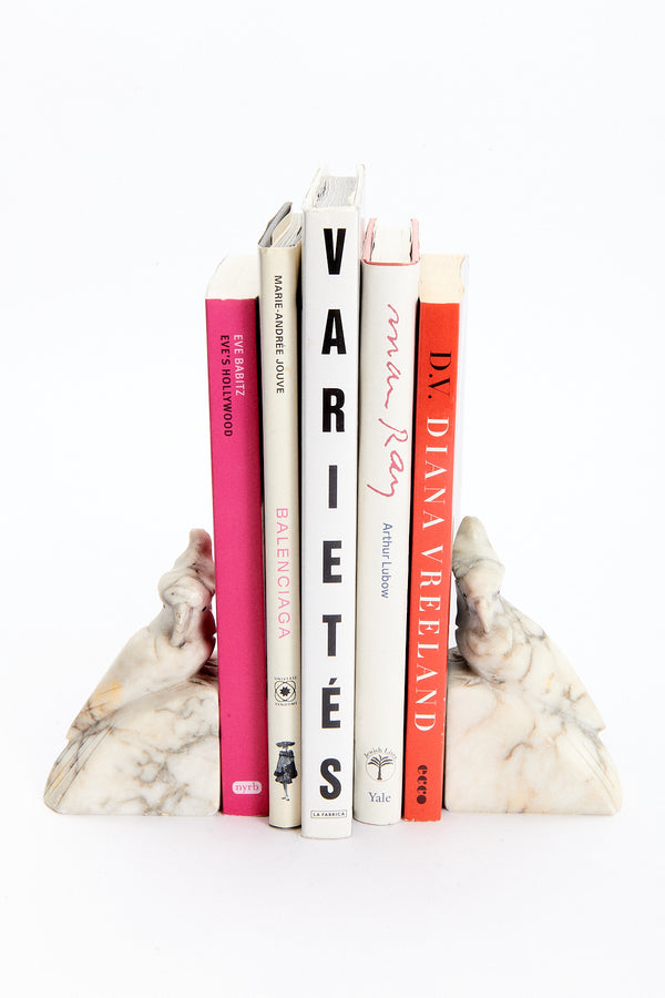 Italian Alabaster Parrot Bookend Set