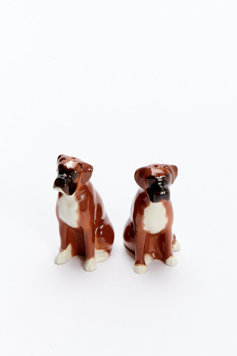 Handmade Ceramic Boxer Salt & Pepper Shakers