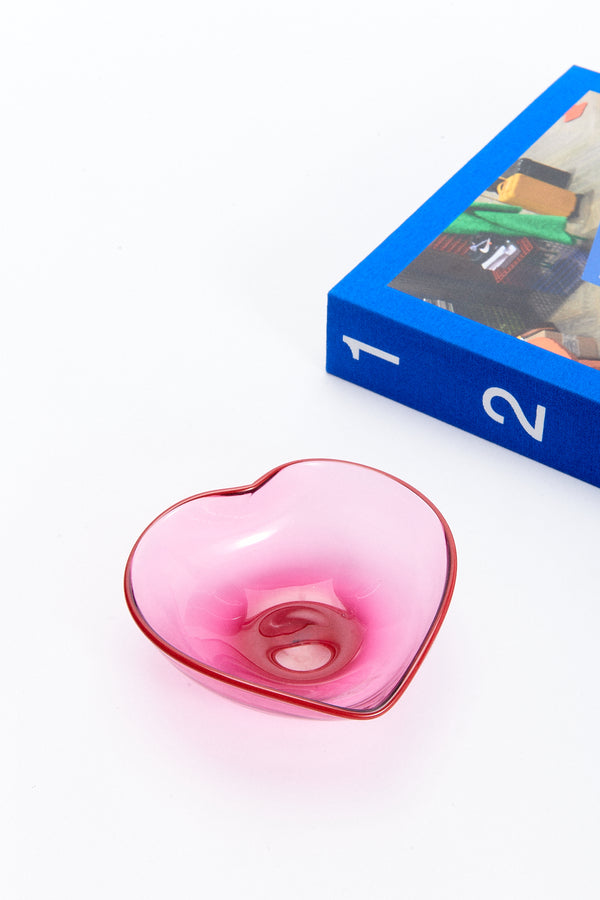 Handblown Heart Bowl