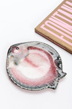 Italian Hand Painted Ceramic Fish Plate