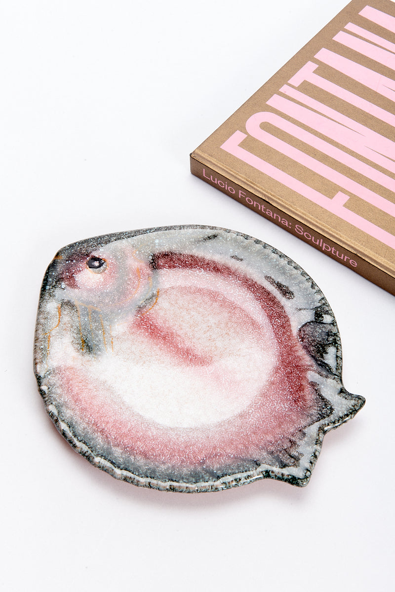 Italian Hand Painted Ceramic Fish Plate