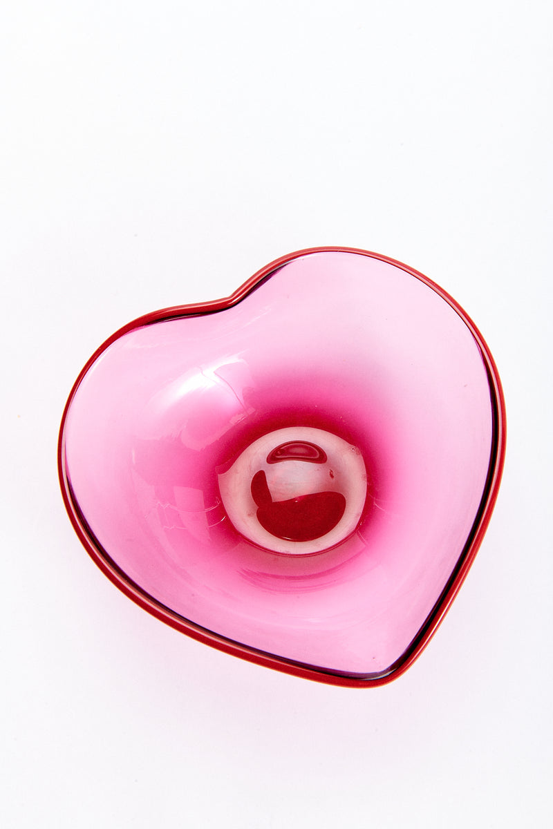 Handblown Heart Bowl