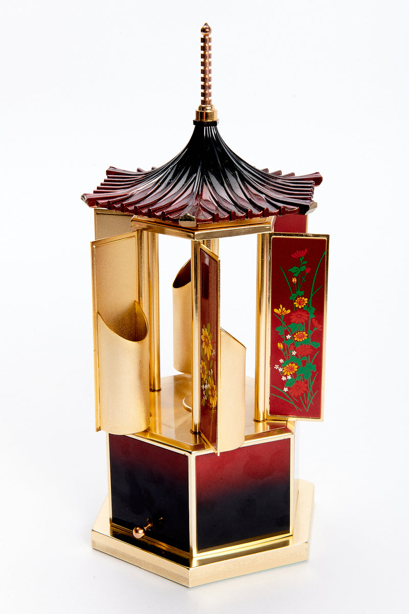 1970s Rare Pagoda Music Box/Hidden Dispenser