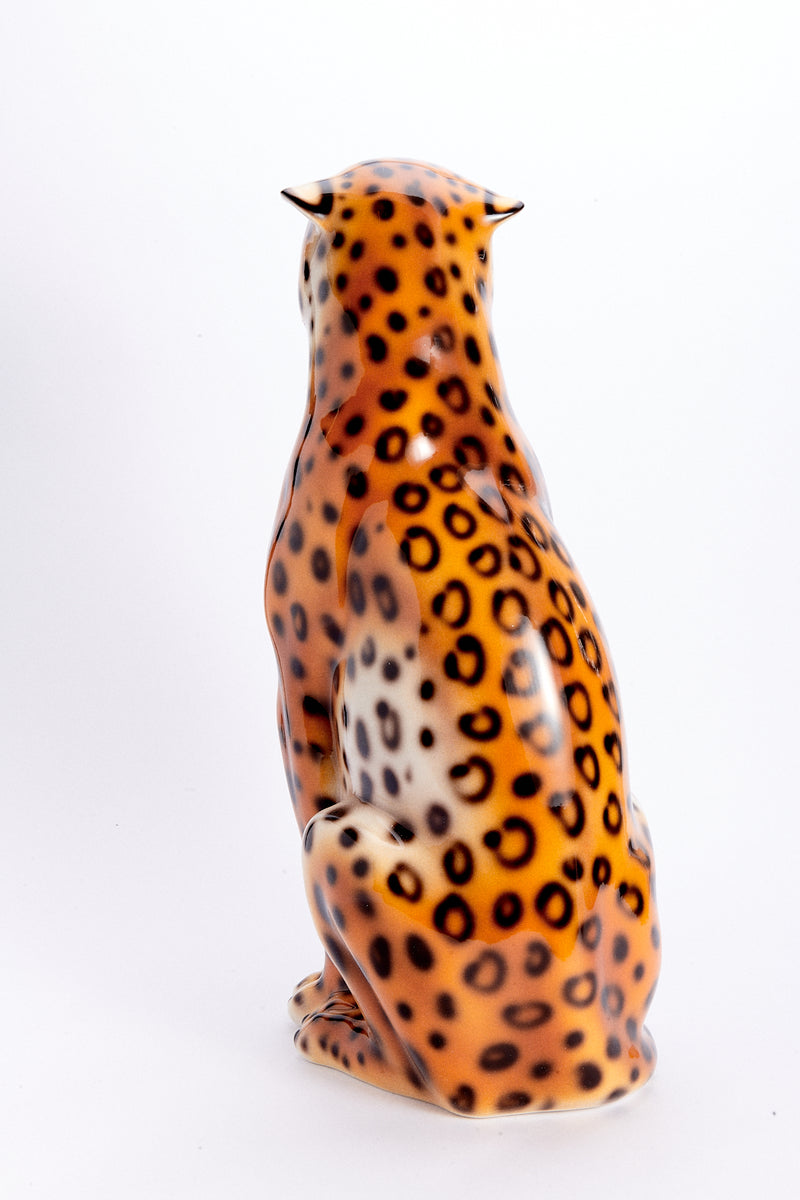Large Italian Ceramic Leopard