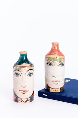 Italian Hand Painted Olive Oil Bottle