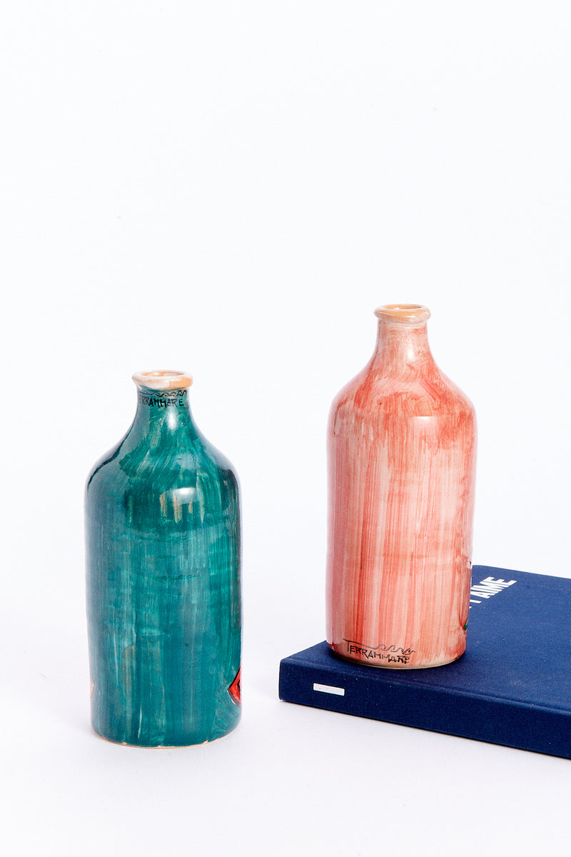 Italian Hand Painted Olive Oil Bottle