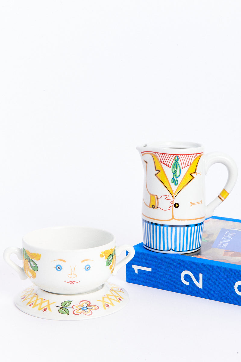 Artist French Madame Porcelain Coffee Set