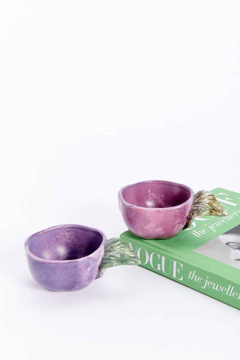 Italian Hand Crafted Ceramic Eggplant Coffee/Tea Cup