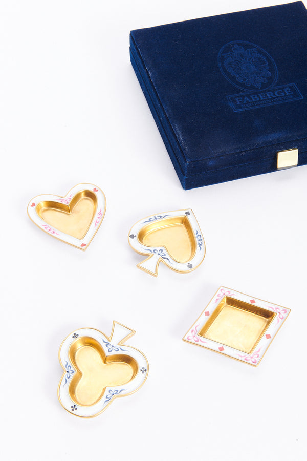 2000s Faberge Limoge Poker Ashtray - Sold Individually