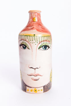 Italian Hand Painted Olive Oil Bottle