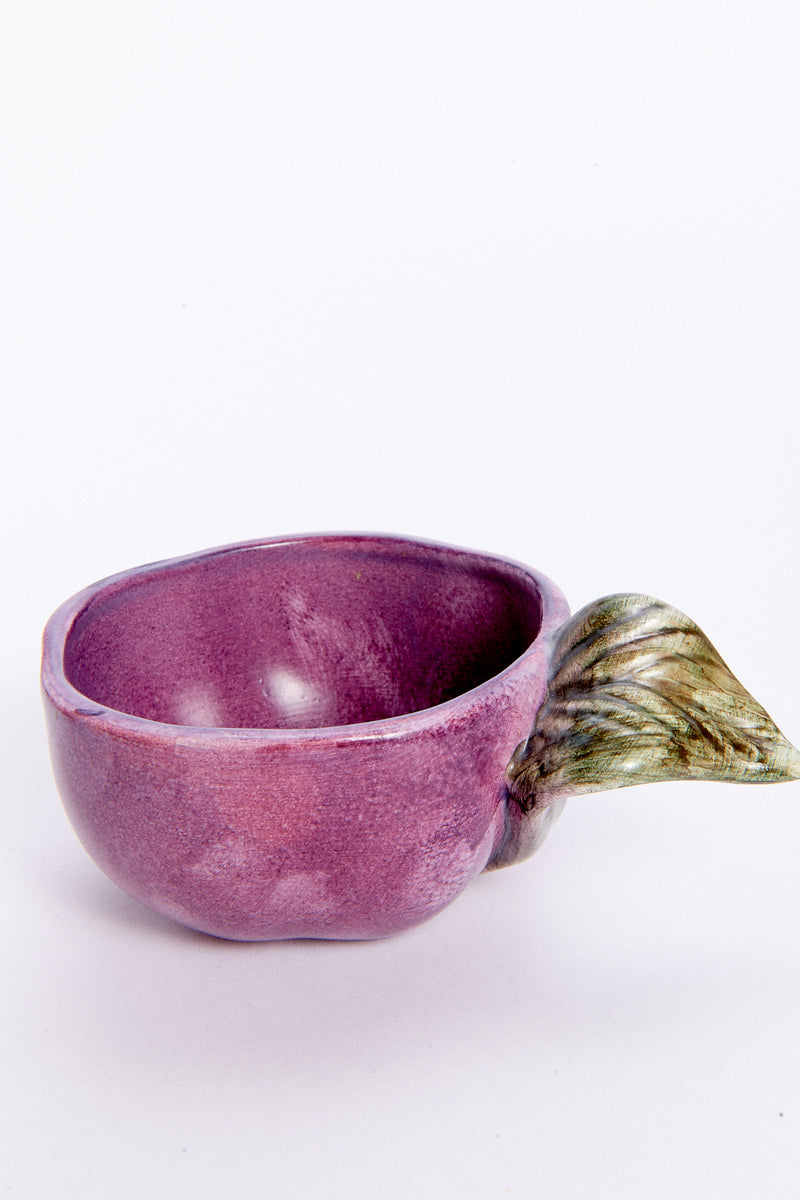 Italian Hand Crafted Ceramic Eggplant Coffee/Tea Cup