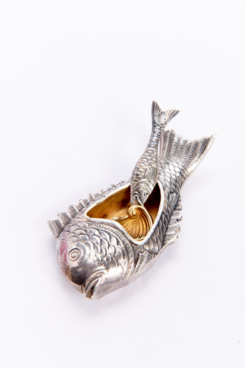 Rare Italian Fish Salt Serving Set