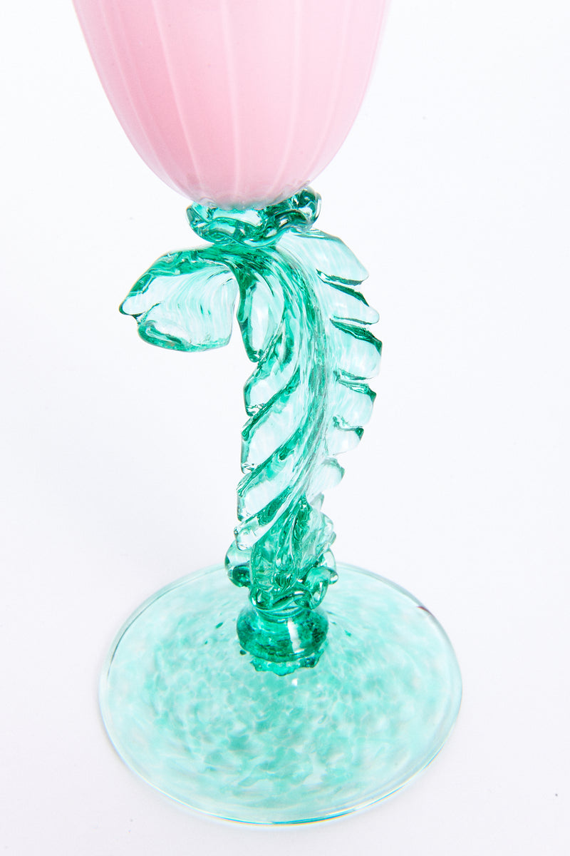 Rosemary Flower & Leaf Wine Glass