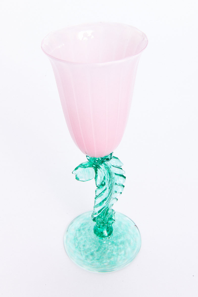 Rosemary Flower & Leaf Wine Glass