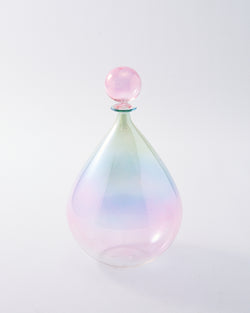 1980s Murano Pink/Green/Blue Ombré Decanter