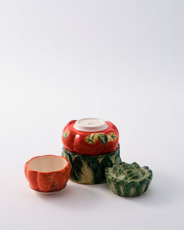 Japanese Ceramic Stacking Vegetable Measuring Cup Set