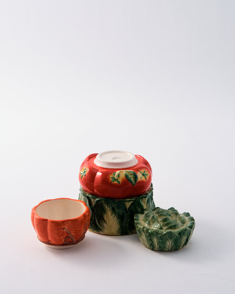 Japanese Ceramic Stacking Vegetable Measuring Cup Set