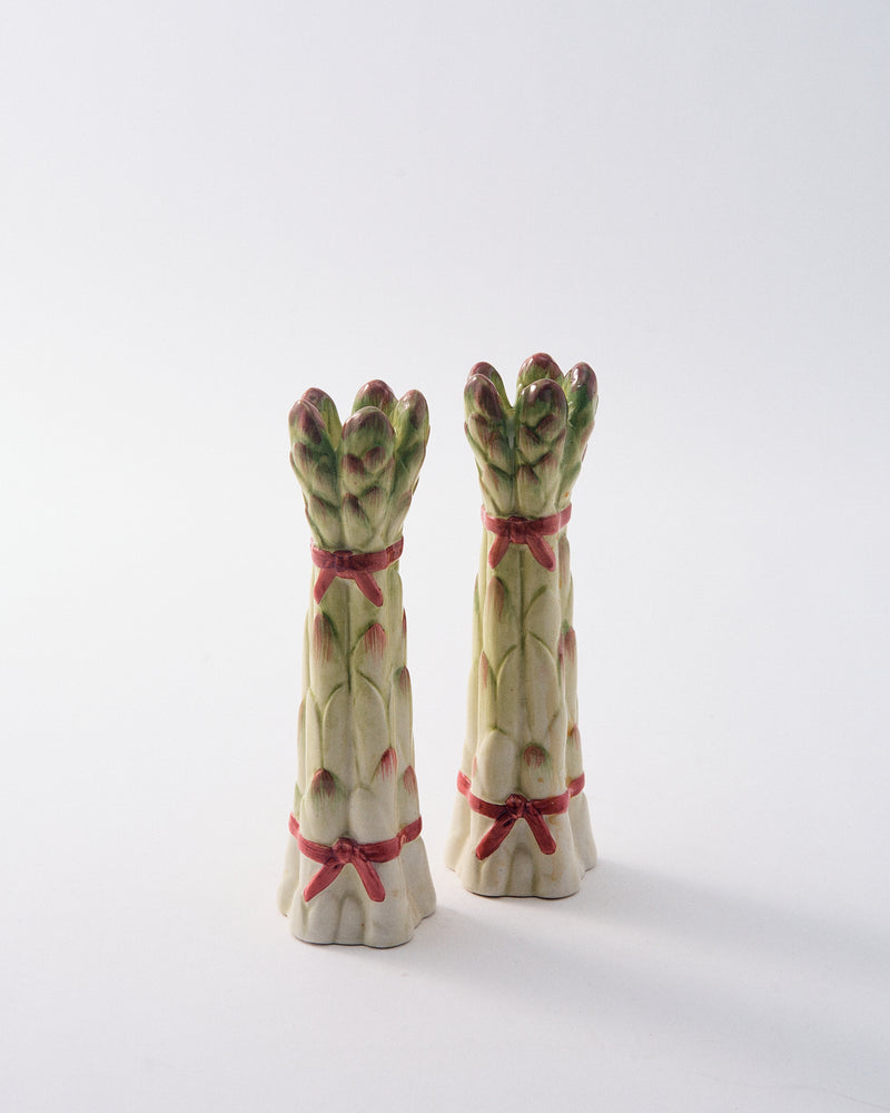 Ceramic Asparagus Candle Holders