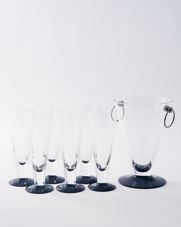 1980s Italian Cocktail Set of Seven Pieces