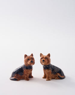 Handmade Ceramic Yorkie Salt & Pepper Shakers
