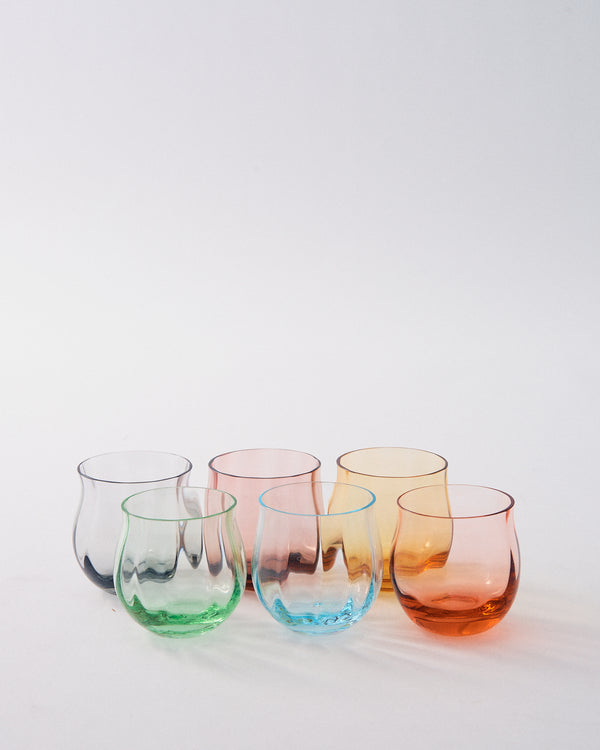 1990s Murano Rainbow Shotglass Set