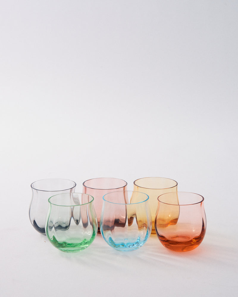 1990s Murano Rainbow Shotglass Set
