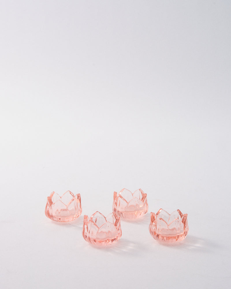1940s Pink Lotus Salt Dish - Sold Individually