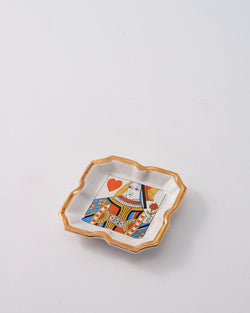 1960s Italian Hand Painted Queen Ashtray