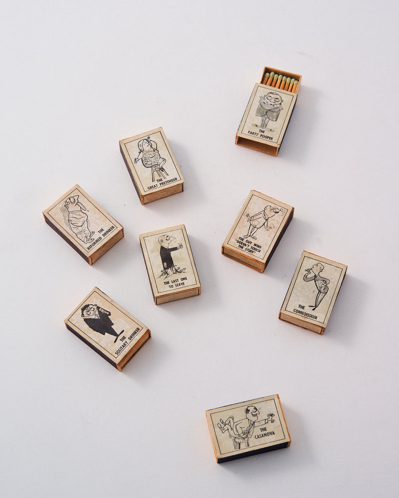 Rare Vintage Characters Charade Party Matchboxes
