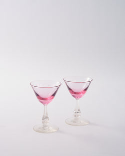 1950s Cerise Pink Aperitif Glass
