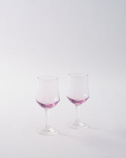 1970s Japanese Lilac Purple Petite Wine Glass