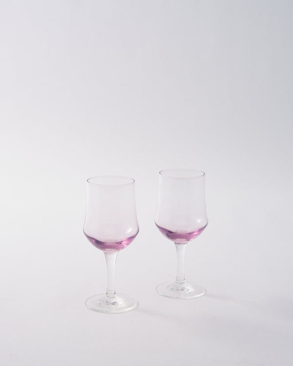 1970s Japanese Lilac Purple Petite Wine Glass