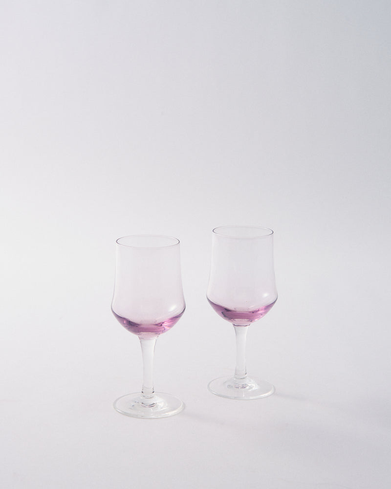 1970s Japanese Lilac Purple Petite Wine Glass
