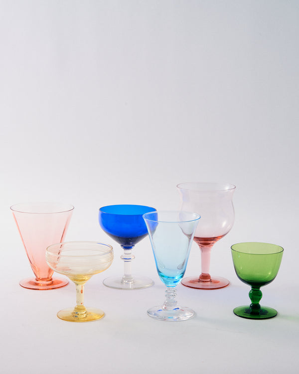 Mix & Match Midcentury Glassware Set of Six - II