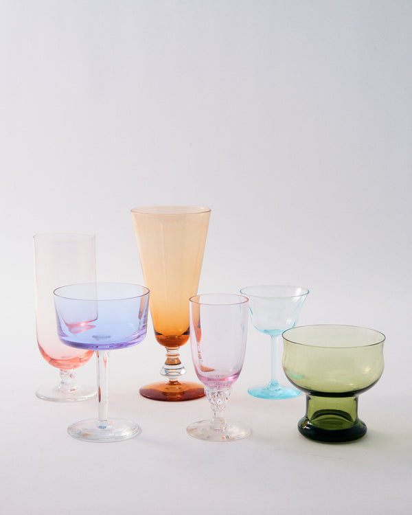 Mix & Match Midcentury Glassware Set of Six - III