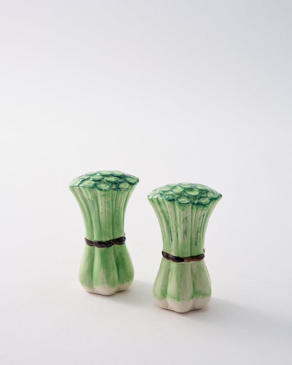 Garden Ceramic Salt and Pepper Shakers - Celery