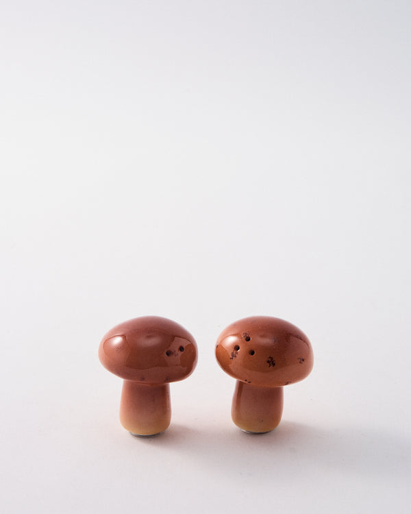 Garden Ceramic Salt and Pepper Shakers  - Mushroom