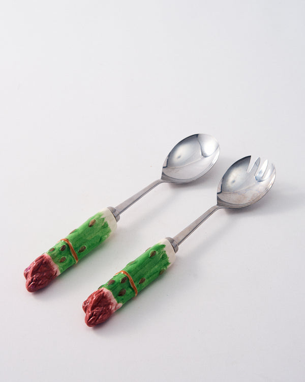 Japanese Ceramic Asparagus Serving Set
